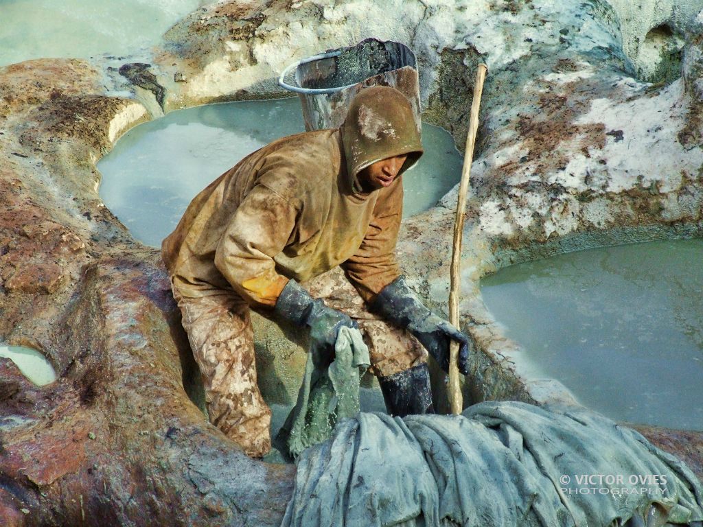 Worker at the Tanneries in Fez